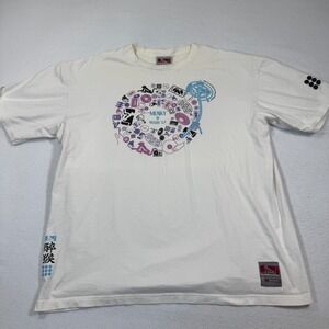 Drunknmunky Shirt Mens XXL White Graphic Streetwear Mash Up‎ Cotton Thailand y2k